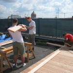 Bau der Dachterrasse